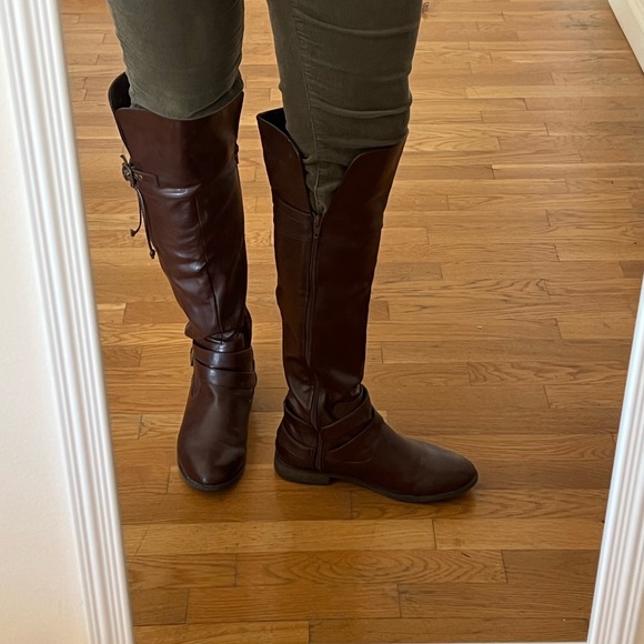 High boots, brown, size 9.5, women, used but like new - Picture 3 of 6